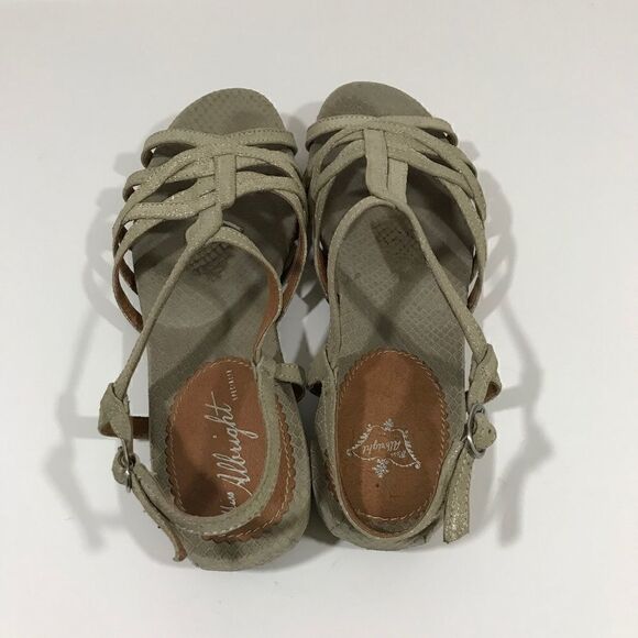 Miss Albright Anthropologie Silvery Sabella Sandal - Picture 3 of 4
